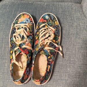 Keds Rifle Paper Co Women’s  Vibrant Floral Canvas Sneakers